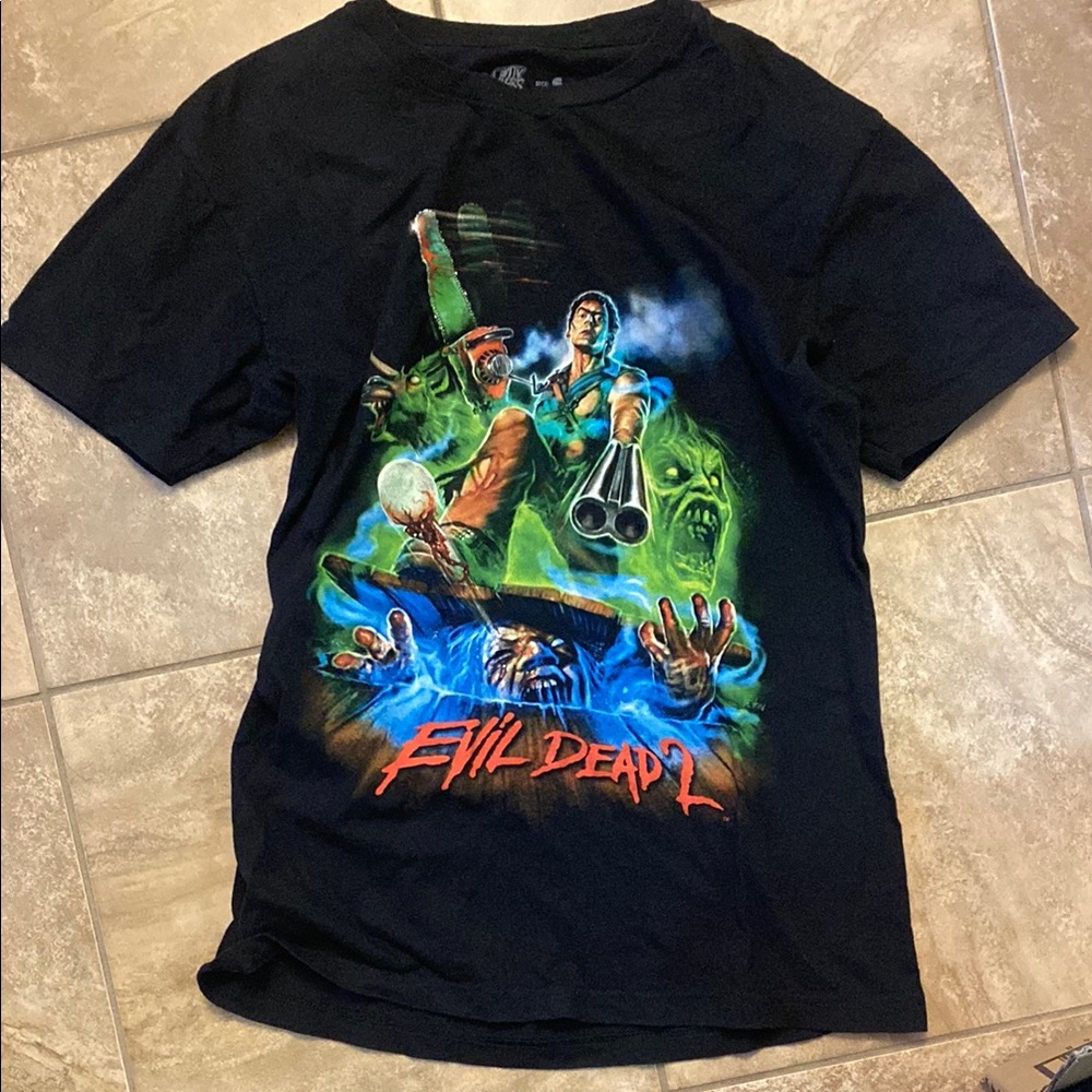 Cavity Colors evil dead 2 tshirt